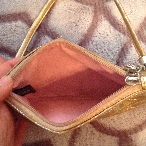 Gold and silver Coach wristlet - Picture 3 of 3